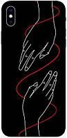 Чехол с принтом на Айфон Икс Эс Макс плетение рук / Чехол с принтом на iPhone XS Max