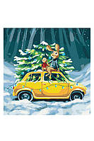 Картина за номерами Зимова казка для зайченят колір різнокольоровий ЦБ-00238291