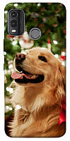 Чехол с принтом на Нокия джи 11 плюс new year dog / Чехол с принтом на Nokia G11 Plus