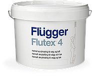 Краска Flugger Flutex 4 (флюгер флютекс 4)-10л, для стен и потолка матовая, латексная(бюджетная)