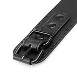 Наручники Bedroom Fantasies: Faux Leather Handcuffs One Size, чорні, фото 5