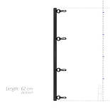 Фіксатор для рук та ніг Bedroom Fantasies: Spreader Bar Lightweight Restraint Bar, чорний, фото 4