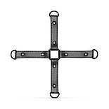 Хрестовина з наручниками та поножами Bedroom Fantasies: Hogtie with Hand and Ankle Cuffs, фото 3