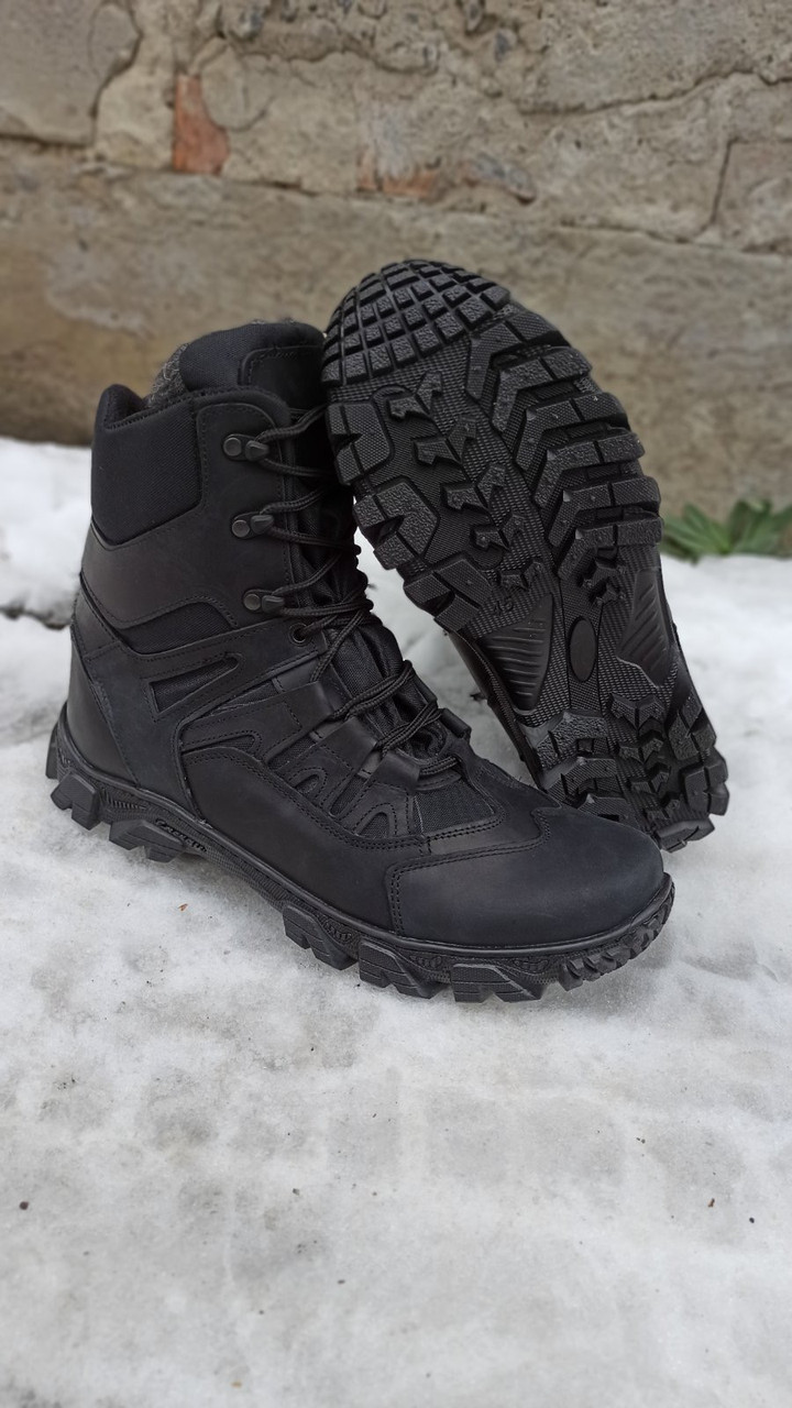 Берці, черевики тактичні зимові Памір, чорні, фото 1