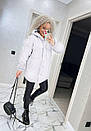 Модна жіноча трендова куртка-піджак баранчик з капюшоном єврозима "Трейсі", фото 4