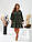 Супер гарне плаття з комірцем, суконь принт великі розміри, стильне плаття по коліно батал, фото 10