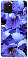 Чехол с принтом на Самсунг Галакси Ноут 10 Лайт фиолетовый сад / Чехол с принтом на Samsung Galaxy Note 10