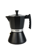 Кофеварка гейзерная алюминиевая Magio 300 мл на 6 чашек (MG-1005)