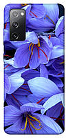 Чехол с принтом на Самсунг Галакси с20 фе фиолетовый сад / Чехол с принтом на Samsung Galaxy S20 FE