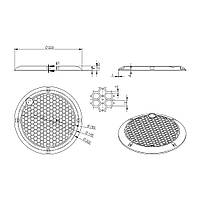 Гриль для динаміків 6.5" (165 мм) Kicx GRILL U65