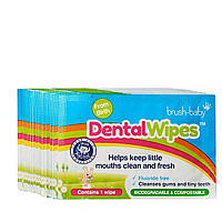 Brush-Baby Детские дентальные салфетки Dental Wipes, 1 шт