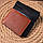 Чоловічий шкіряний гаманець у дві додавання Серце GRANDE PELLE 16736 Світло-коричневий, фото 8