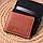 Надійний чоловічий шкіряний гаманець у два складання Україна GRANDE PELLE 16738 Світло-коричневий, фото 8
