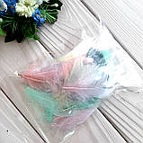 Пір'я світло мікс 6-8 см (22-24 шт.), фото 2