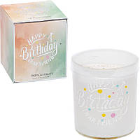 Подарочная ароматизированная свеча на День рождение с ароматом фруктов AXW5053 в упаковке 1 шт