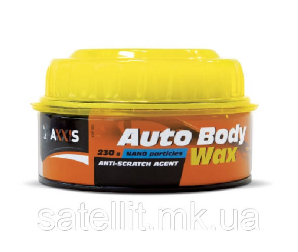 Паста полірувальна воскова з губкою AXXIS 230 гр, VSB-080