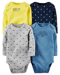 Набір з 4-х боді з довгим рукавом Джентельмен Картерс NB