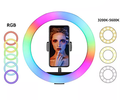 LED-лампа зі штативом XPRO LIVE LIGHT MJ26, студійна 360° світлодіодна, діаметр 26 см RGB забезпечить