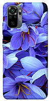 Чехол с принтом на Сяоми Редми Нот 10 / Сяоми Редми Нот 10с фиолетовый сад / Чехол с принтом на Xiaomi Redmi