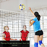 М'яч волейбольний жовто-синій ronex, Волейбольні м'ячі для тренувань, Волейбольний м'ячик Розмір 5 (RXV-3Y), фото 6