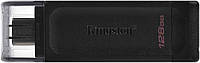 Флеш пам'ять флешка Kingston DataTraveler 70 128GB USB-C 3.2 Gen 1 Black