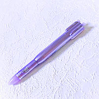Ручка 3в1 гелевая Ракета фиолетовая с фонариком синяя паста 0.38мм арт.BP-9388-5