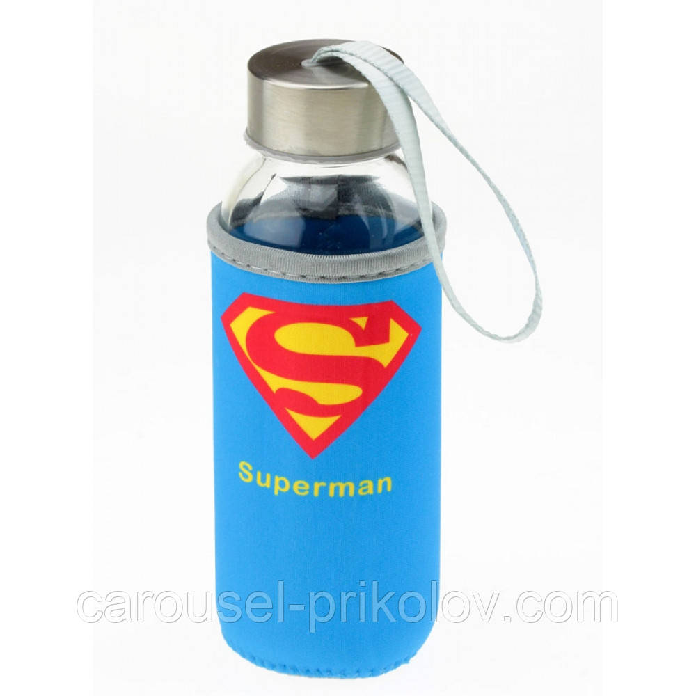 Пляшка з чохлом "Superman"