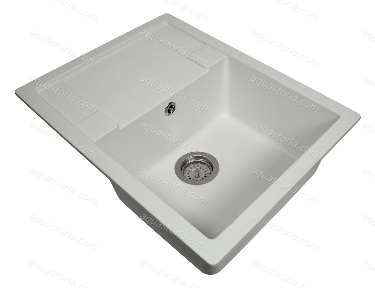 Гранітна мийка Aquaton №17 645х500 Біла