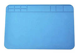 Коврик для пайки силиконовый термостойкий 30х20см с ячейками (001391)