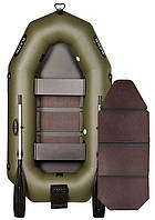 Надувная лодка ПВХ Барк В-230N гребная, двухместная со слань-книжкой