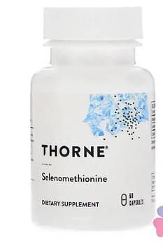 Селен(Selenomethionine)Thorne Research,200 мкг,60 капсул