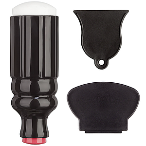 Штамп для стемпинга силіконовий чорний з двома шкребками