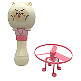 Дитячий літальний генератор мильних бульбашок Summer Toy Рожевий, фото 2