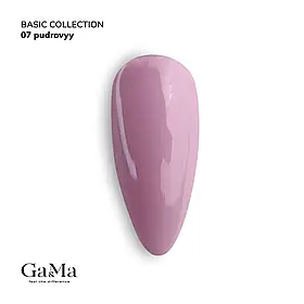 Гель-лак Ga&Ma Basic collection 007 пудровий колір з рожевим підтоном, 10 мл