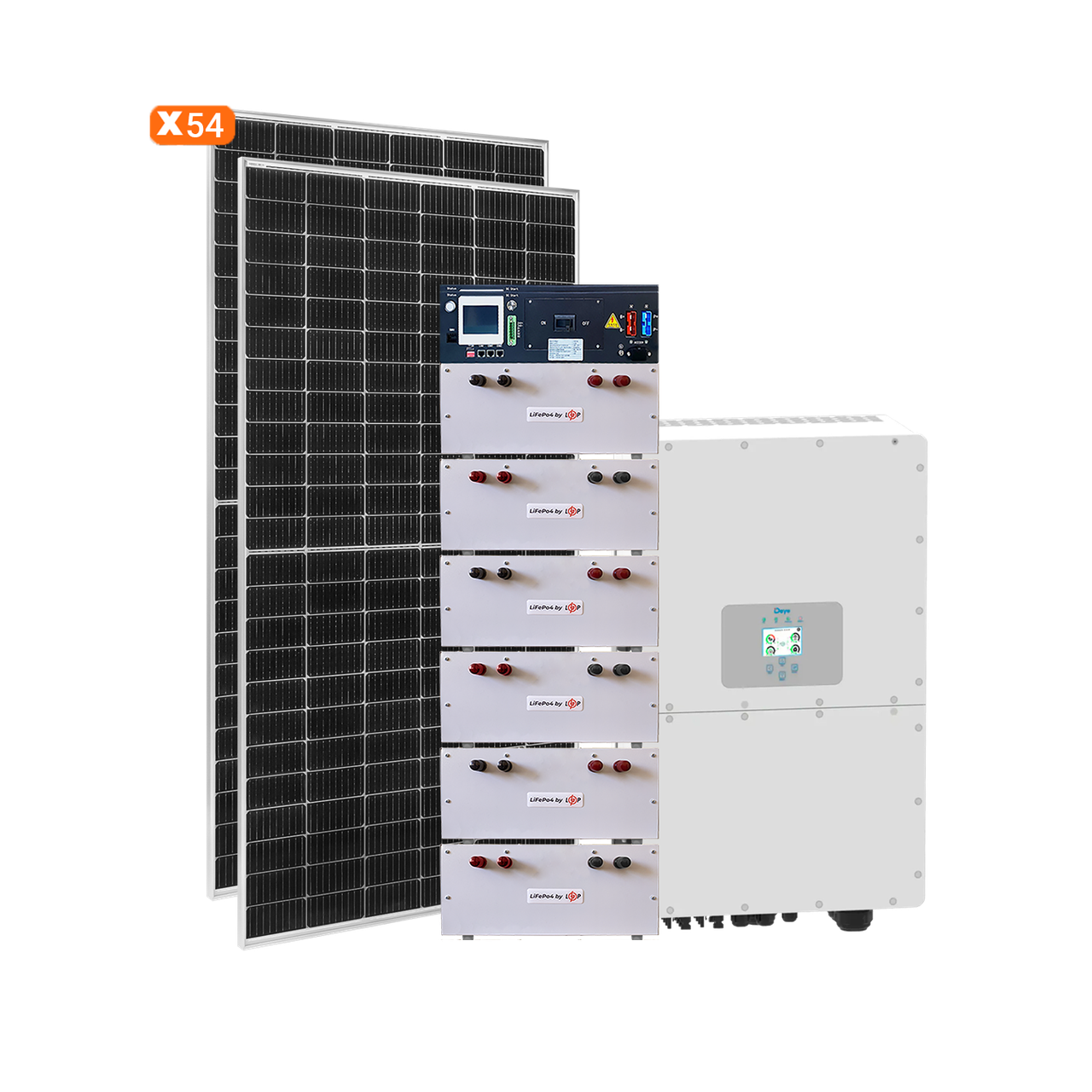 Сонячна електростанція (СЕС) 30kW GRID 3Ф з АКБ (можливе використання під зелений тариф), фото 1