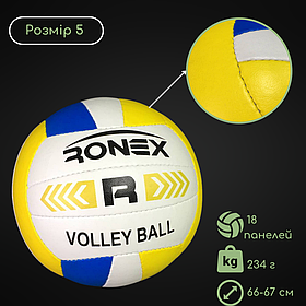 М'яч волейбольний, М'ячі волейбольні Ronex, Волейбольний м'яч для дітей Розмір 5 (RXV-3Y)