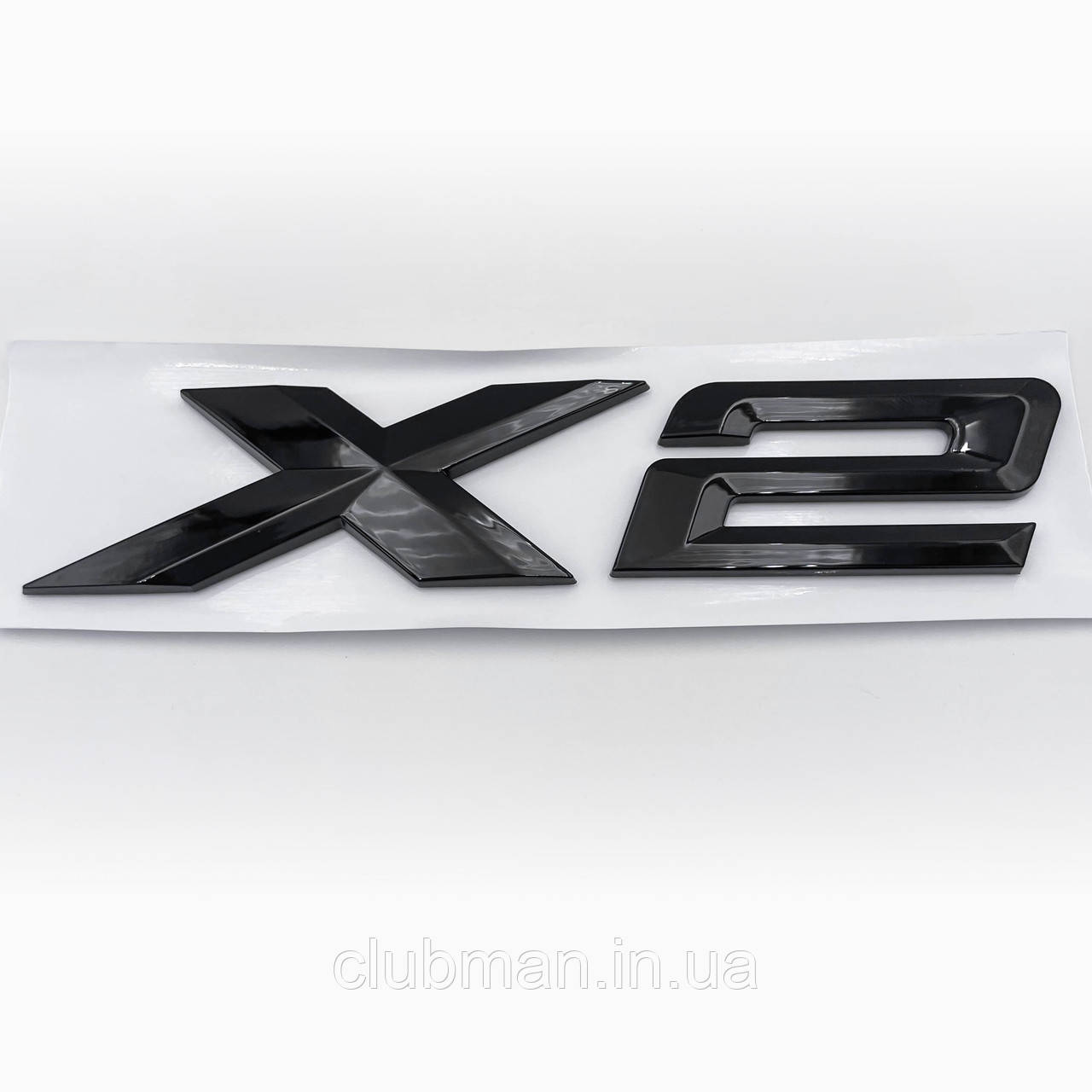 Емблема (шильдік, логотип) кришки багажнику BMW (БМВ) X2 series (F39, U10) - NEW Чорний глянець