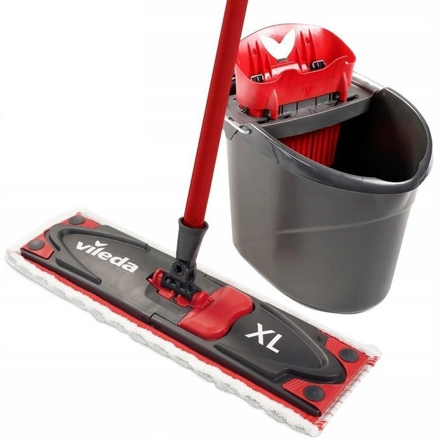 Набір для прибирання Vileda Ultramax BOX XL Швабра + відро з віджимом (160932)