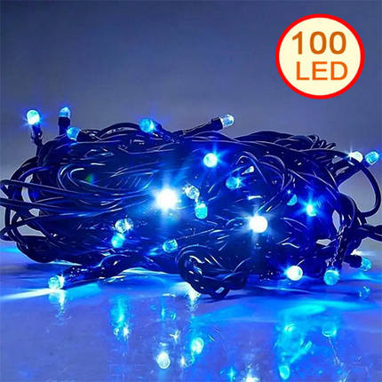 Гірлянда новорічна світлодіодна Multi Function 100 LED синє світло, фото 1