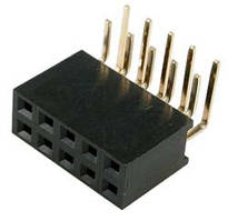 Гніздо на плату кутове PBD-10R, крок 2,54мм, 2x5 Pin