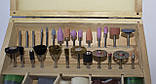 Набор насадок для граверов, бормашин 100шт в деревянном кейсе, фото 3