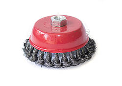 Щітка для УШМ чашкова. Сталевий витий. 125мм. М14х2