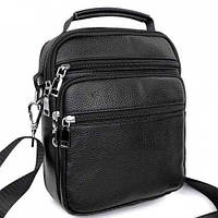 Кожаная черная  мужская наплечна сумка Bexhill Bx219C