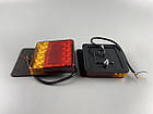 Ліхтар LED квадратний задній для причепів і вантажівок, світлодіодний ліхтар заднього ходу 10 led діодів, фото 3