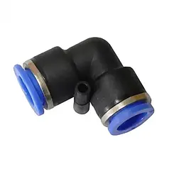 Кутовий фітинг для пластикових трубок 10 мм