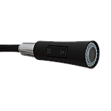 Змішувач для кухні з висувним виливом MONE Deluxe KINGDOM 7381381B Black, фото 5