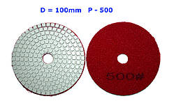 Алмазний гнучкий шліфувальний круг. Черепашка D-100мм. зерно #500.
