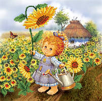 БИС-2011 Маленька помічниця Схема для вишивки бісером (Арт Лар)