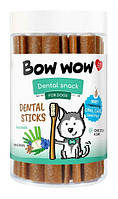Лакомство для собак с белком насекомых, инулином и травами 12 см Bow wow Dental 15 шт/уп