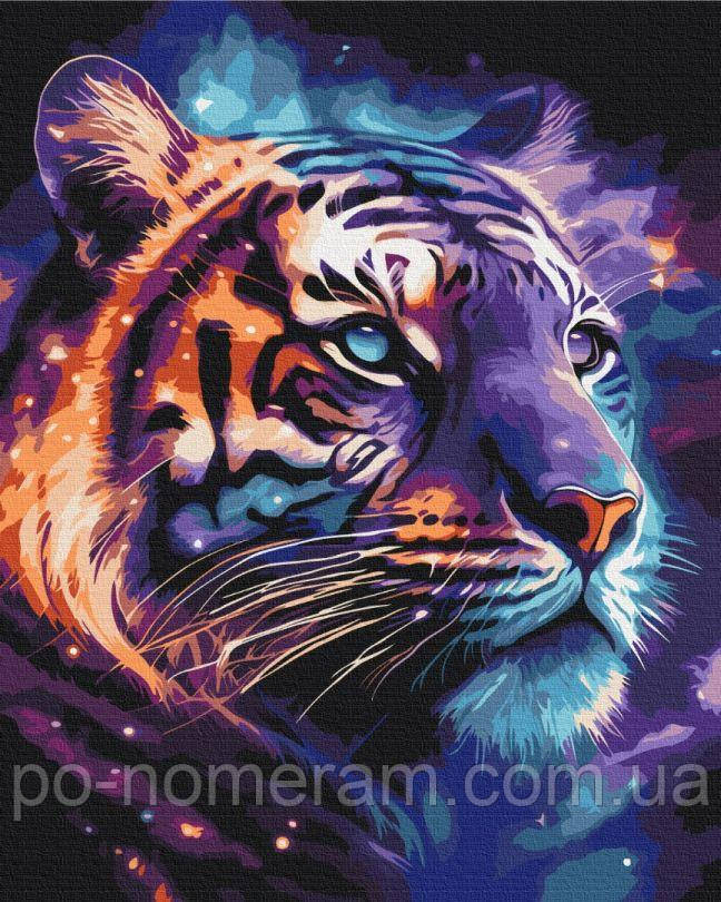 Розмальовка по номерах BrushMe Космічний тигр (BSM-B53692) 40 х 50 см